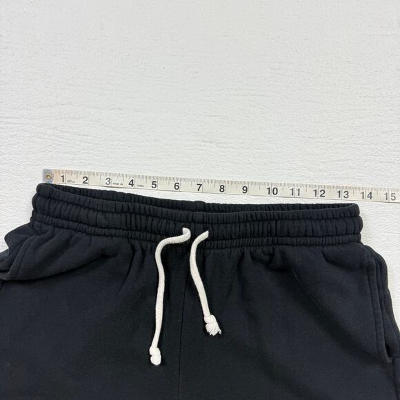 Upcycled Wild Fable Fringe Beaded Sweat Shorts Black, Size Small - Picture 5 of 9